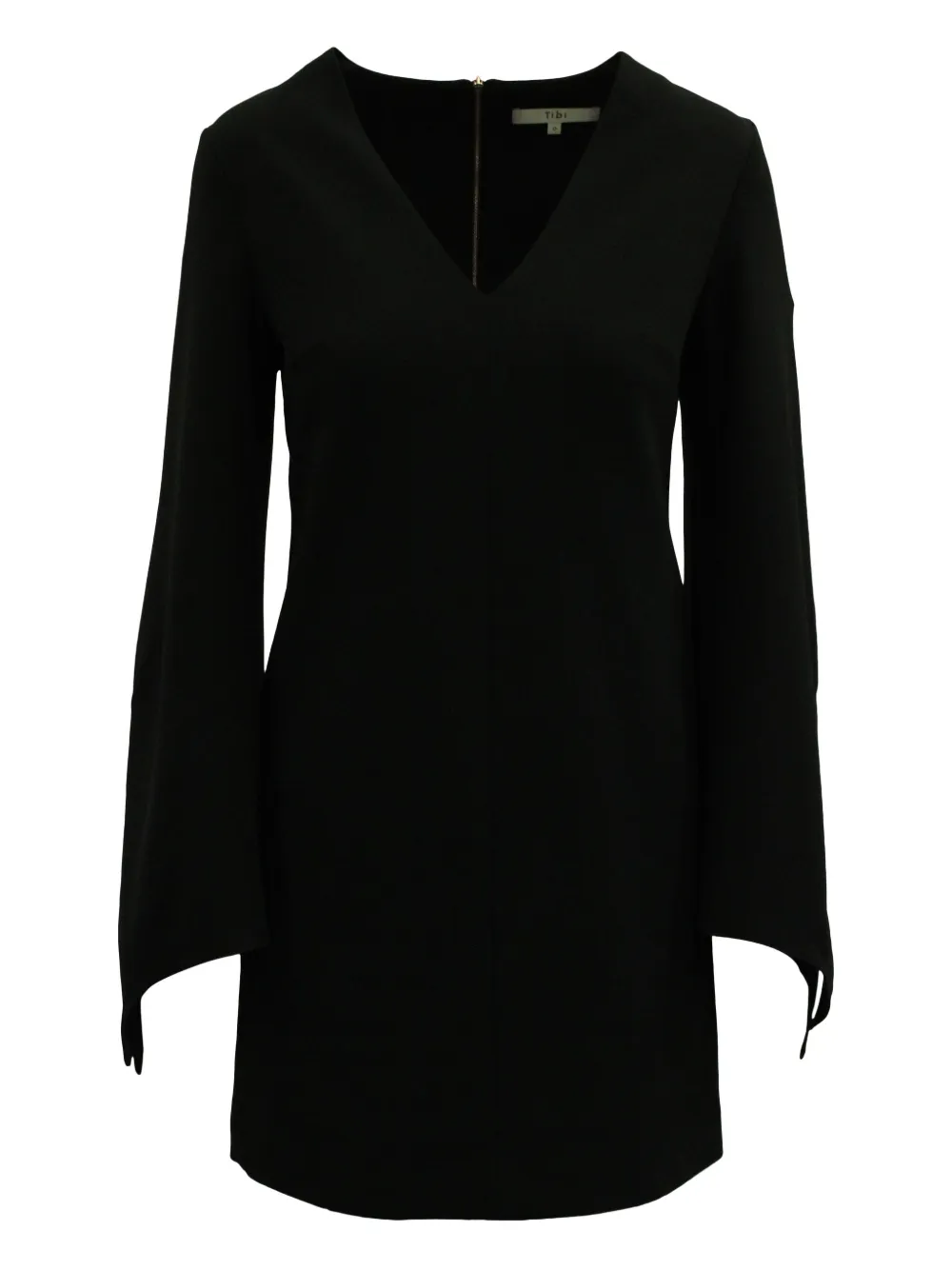 Tibi V-neck long-sleeved dress | Black | Image 1