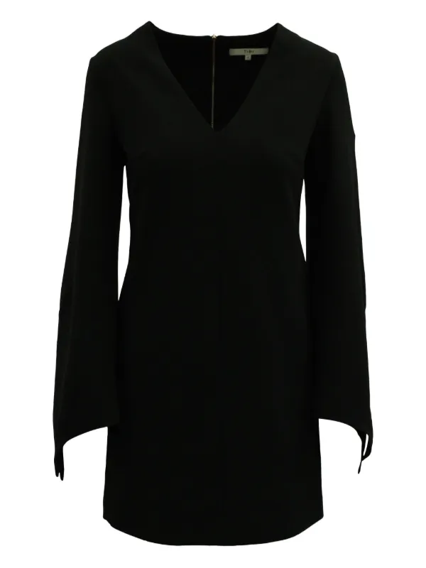 wrap front long sleeve dress Long Sleeve Wrap Front Dress – Urban Touch