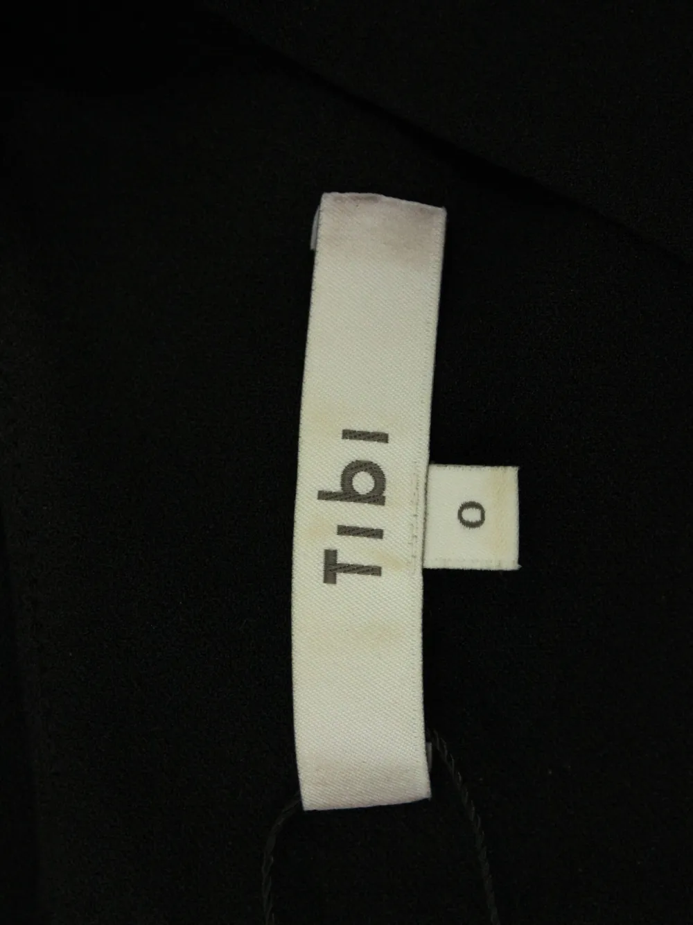 Pre-owned Tibi V-neck Long-sleeved Dress In Black