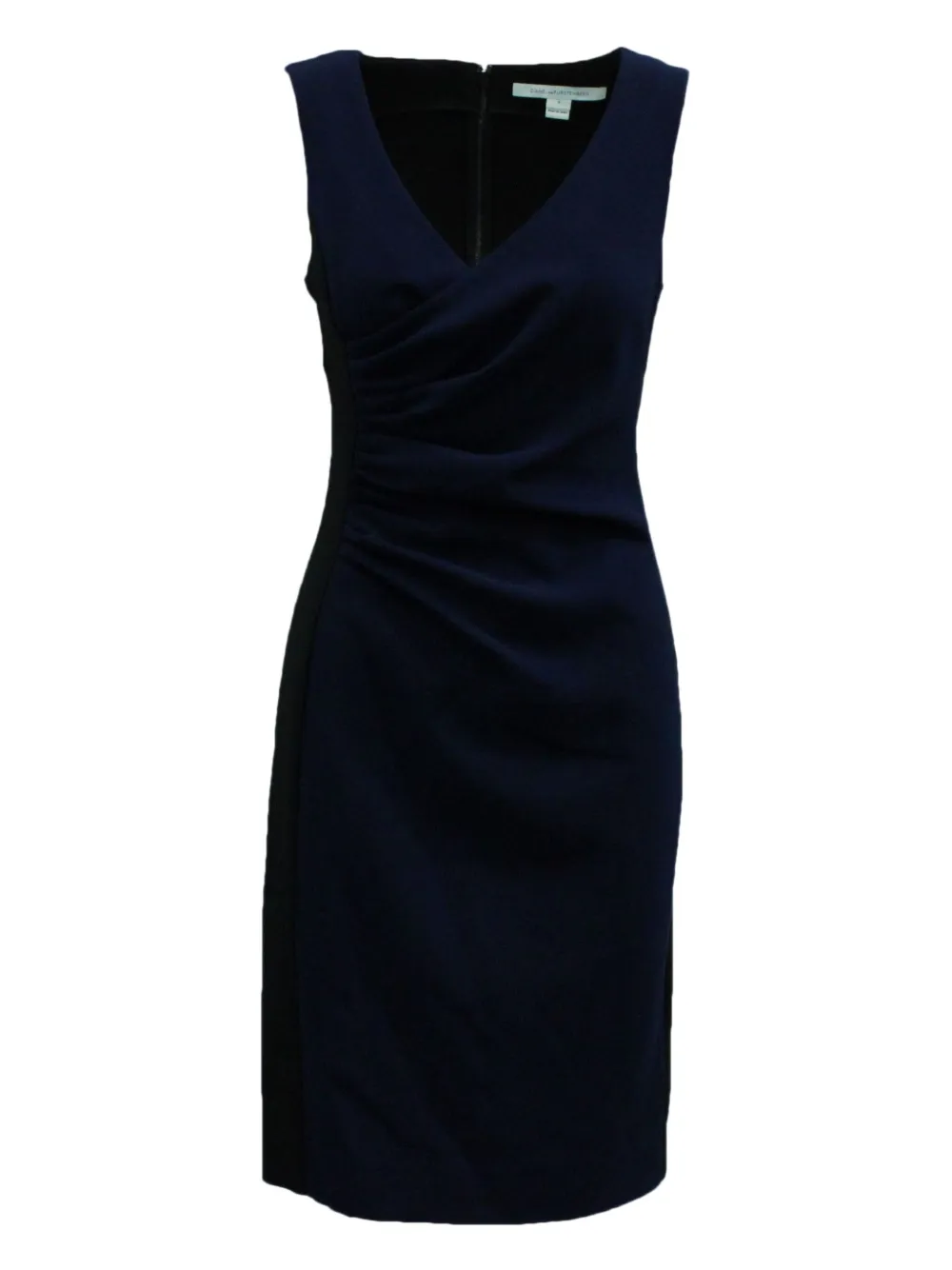 Diane Von Furstenberg Vintage v-neck dress | Blue | Image 1