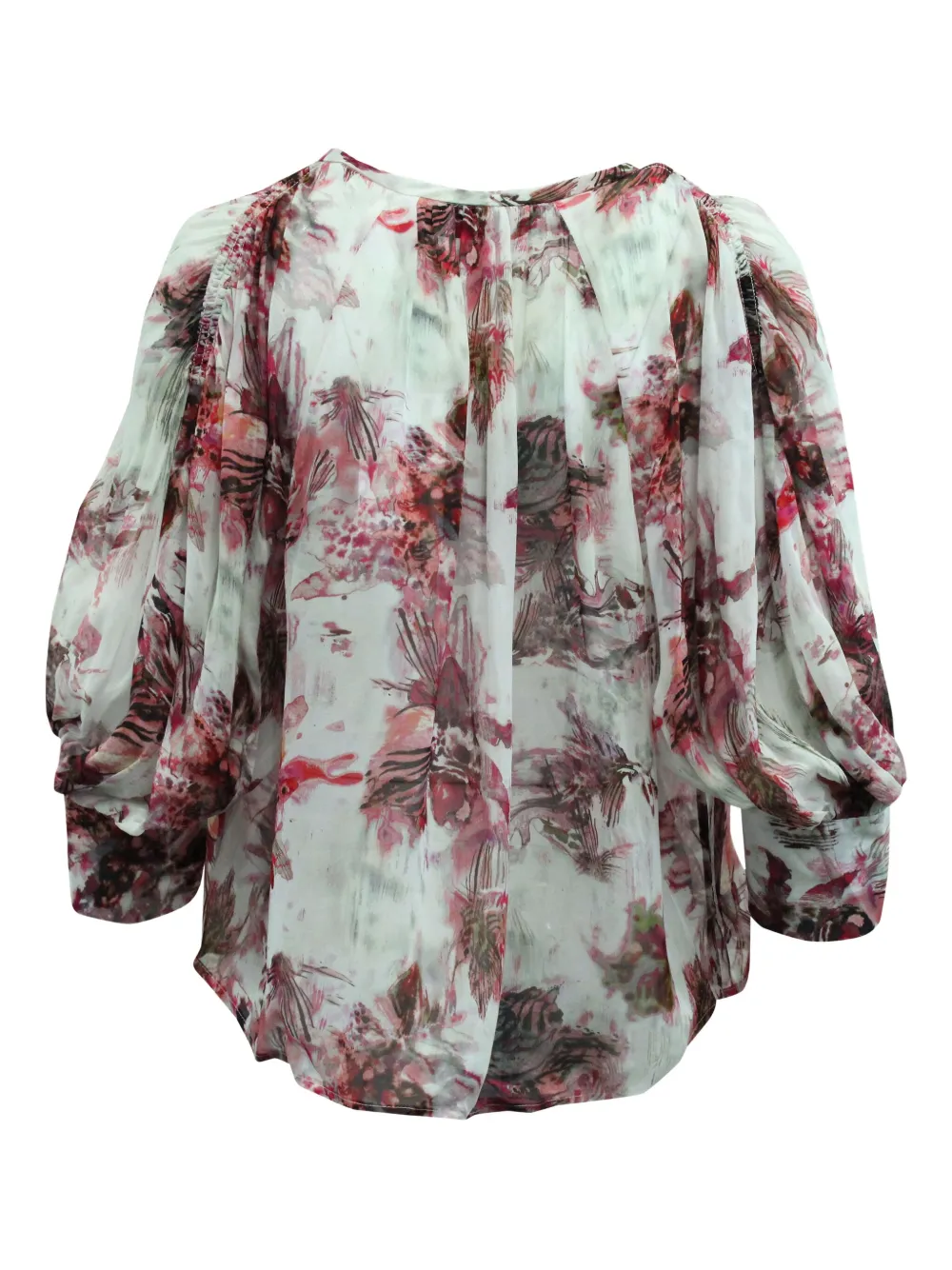 IRO floral-print puff-sleeve shirt | Image 2