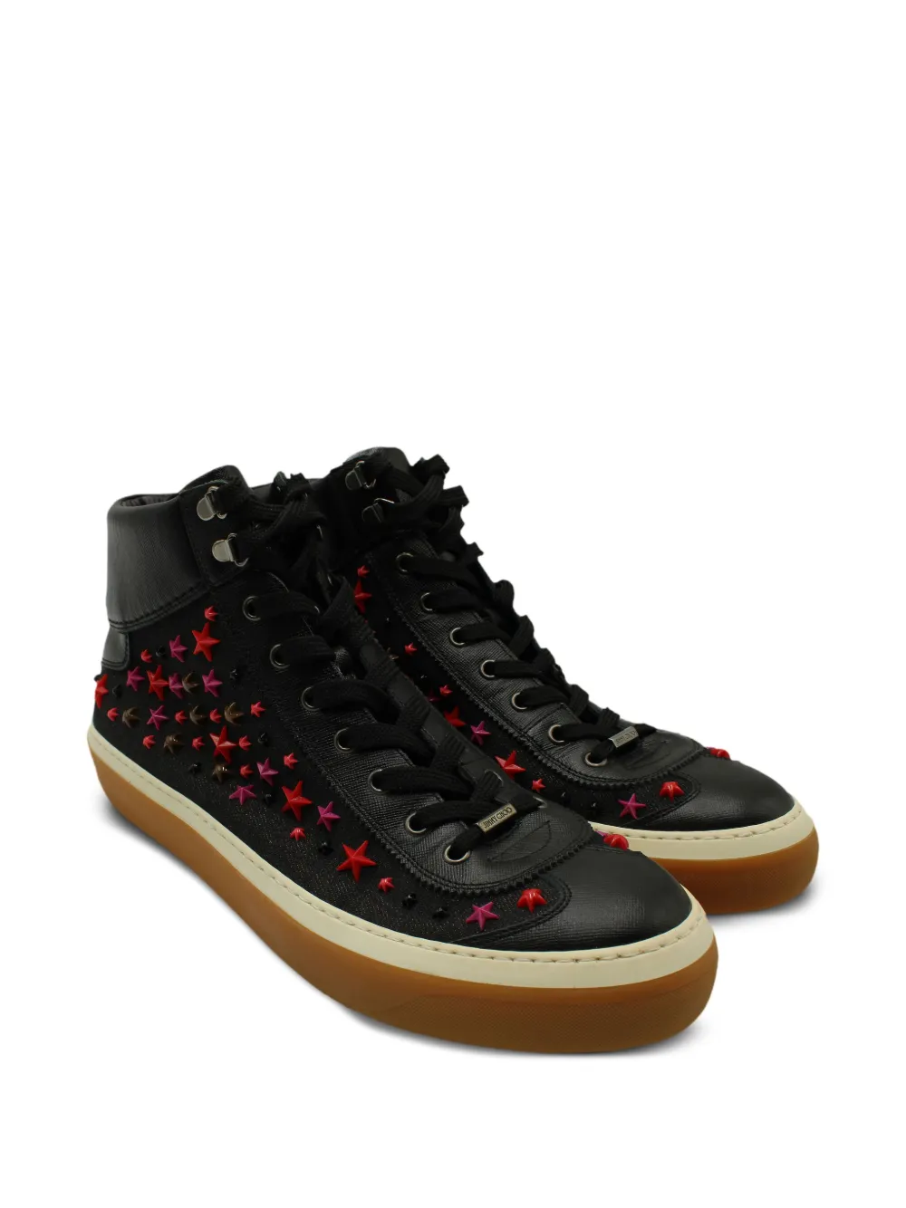 Jimmy Choo Pre-Owned star-embellished high top sneakers | Image 2