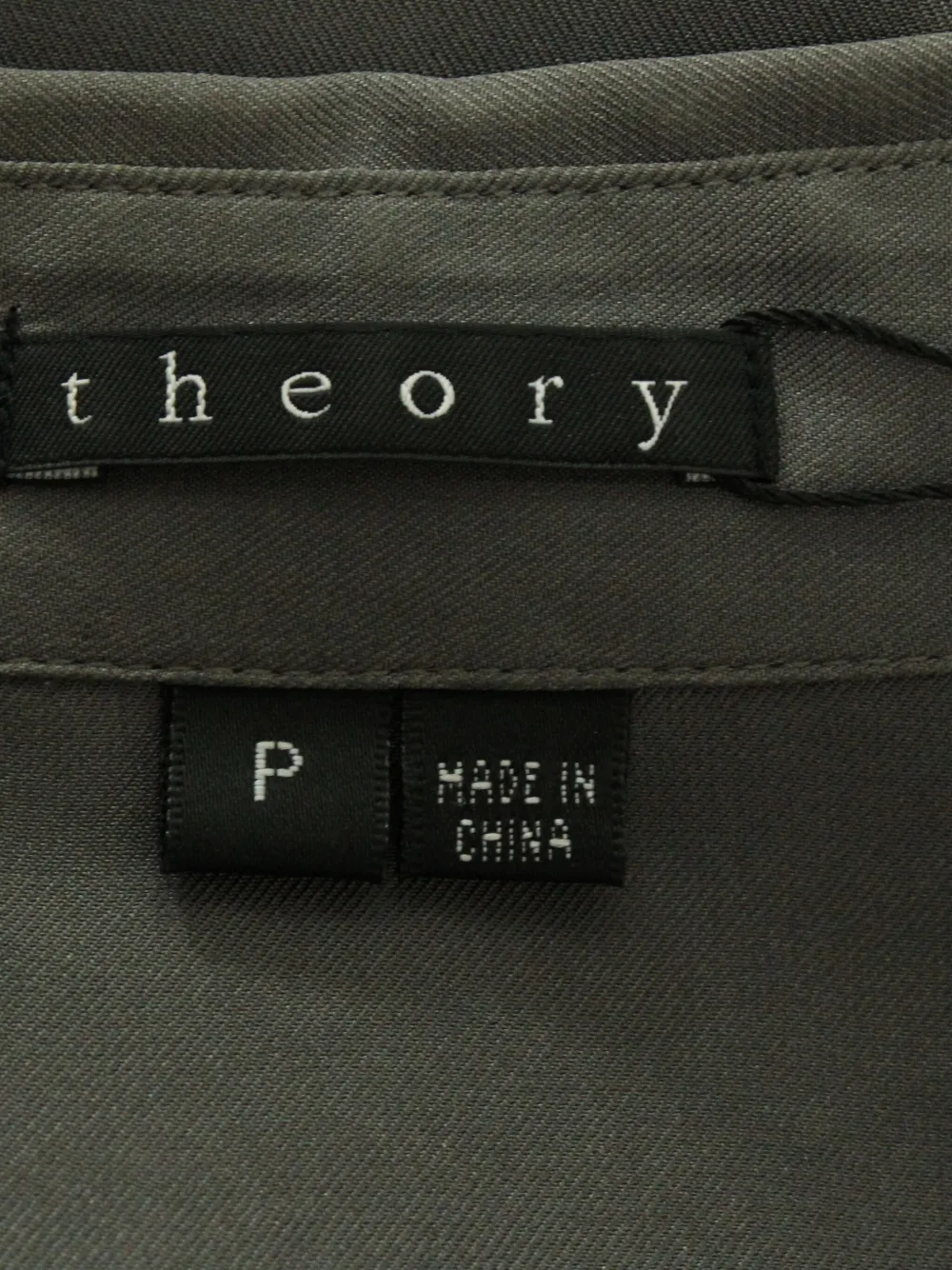 Pre-owned Theory Spread-collar Long-sleeve Shirt In Gray