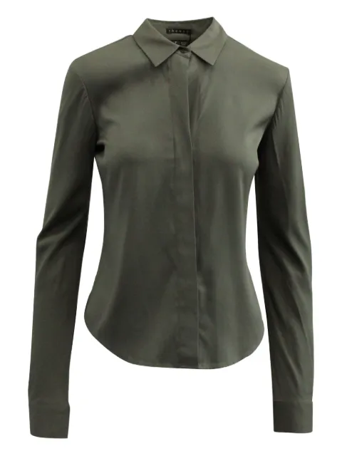 Theory spread-collar long-sleeve shirt
