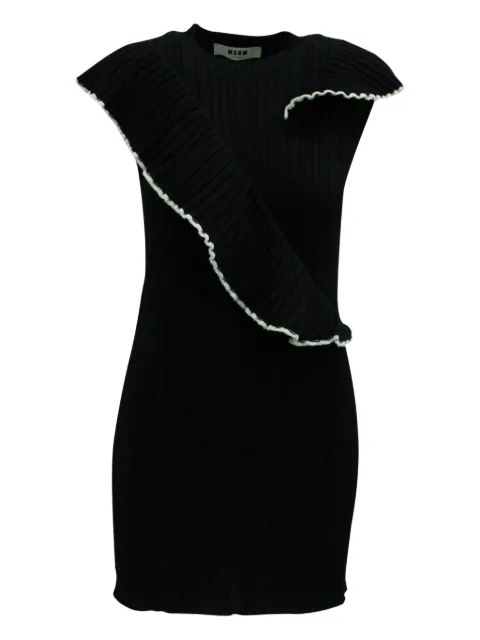 MSGM frilled knit mini dress