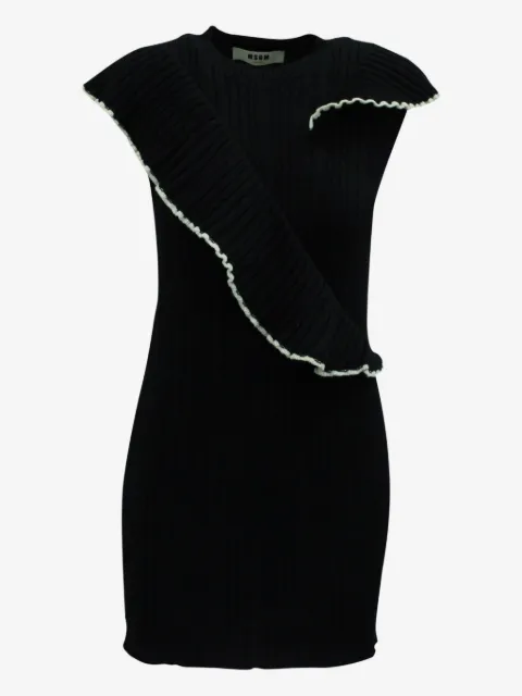 MSGM frilled knit mini dress