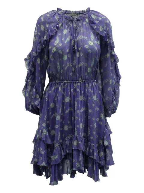 Ulla Johnson Alissa floral-tpint ruffle mini dress
