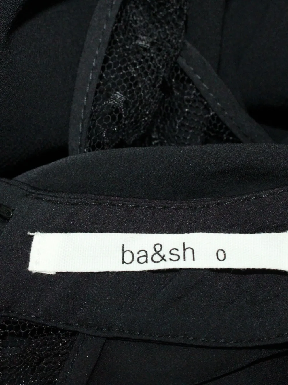 Pre-owned Ba&sh Saundry Lace Jumpsuit In Black