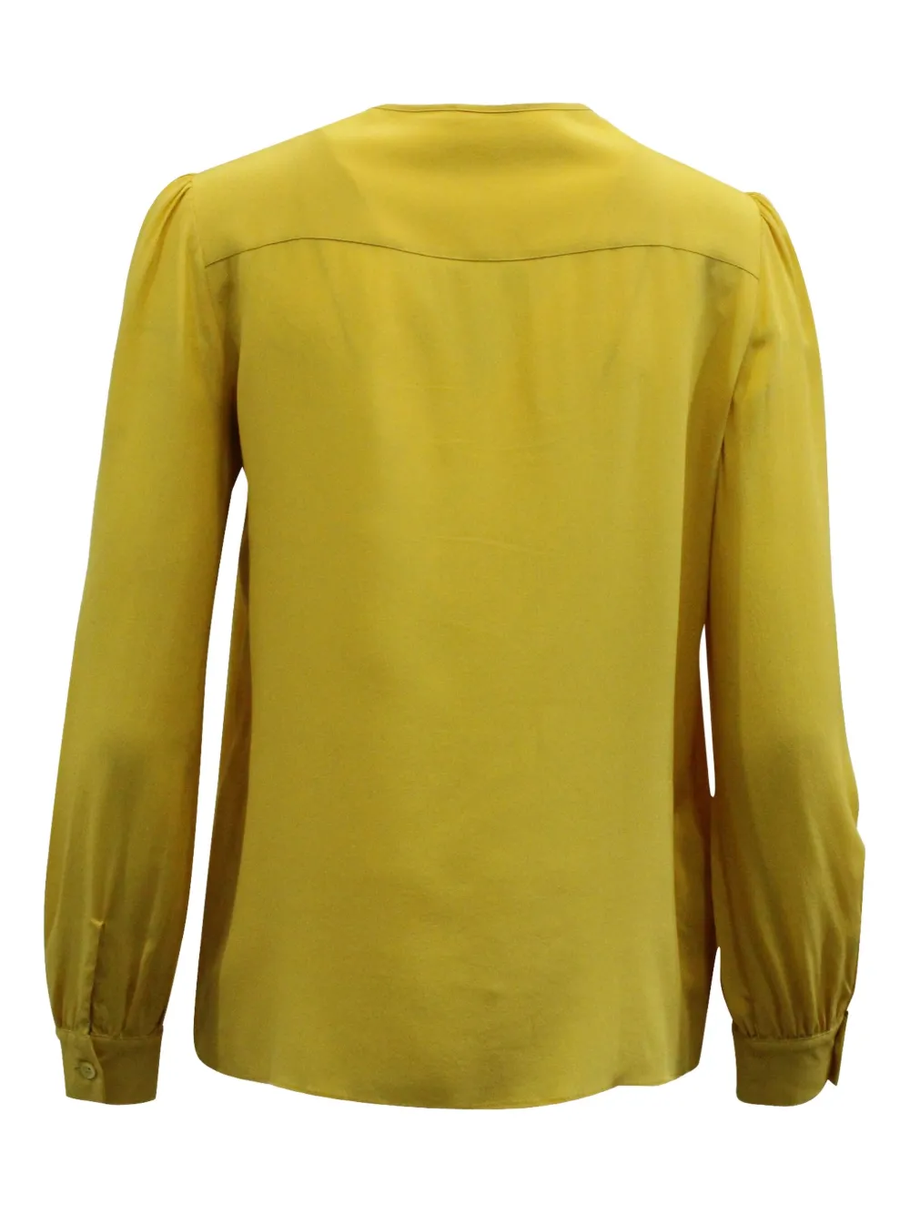 Pre-owned Miu Miu Silk Blouse In Yellow