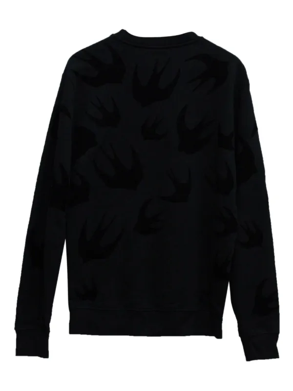 MCQ swallow-print Sweatshirt | FARFETCH