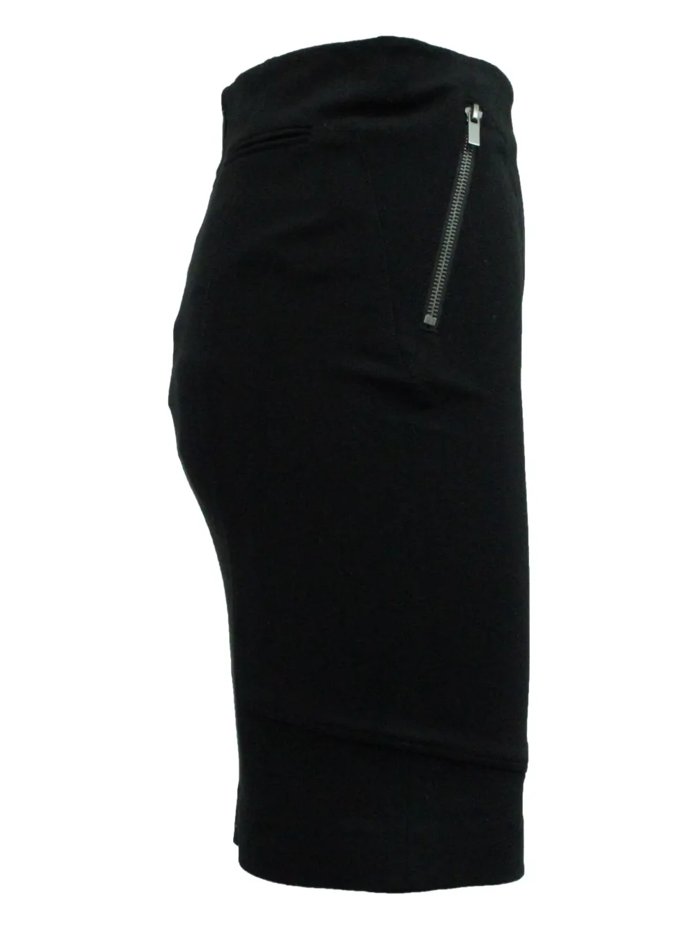 Pre-owned Diane Von Furstenberg Side-zip Pencil Skirt In Black