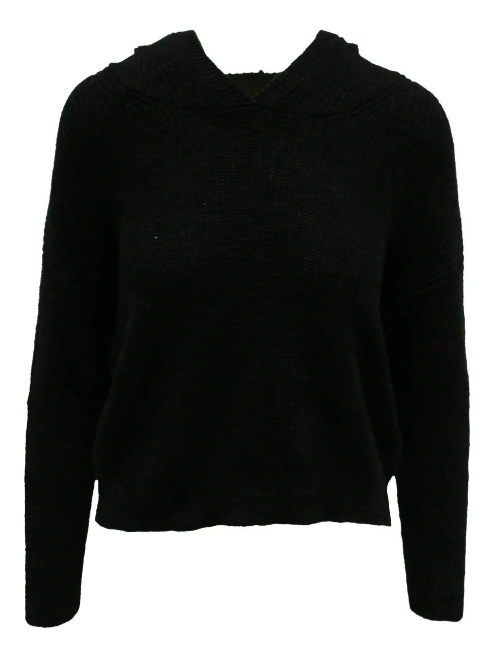 James Perse knitted double-hood hoodie | Black | Image 1