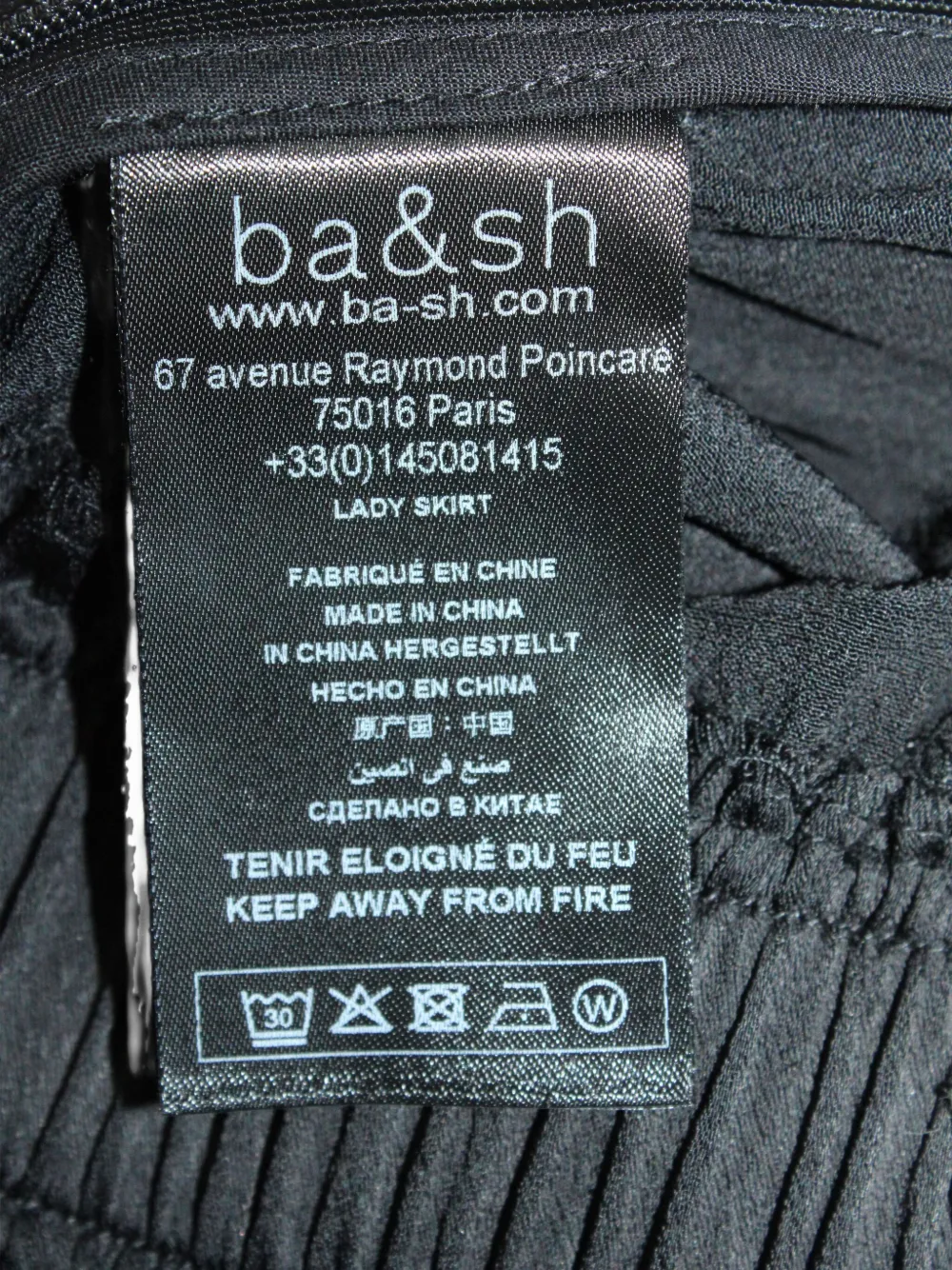 Pre-owned Ba&sh Tiered Frill Skirt In Black