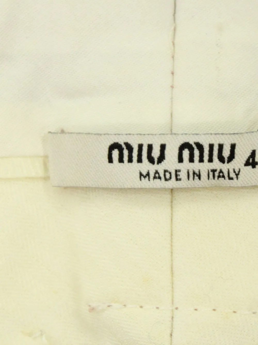 Pre-owned Miu Miu Straight-leg Trousers In Pink