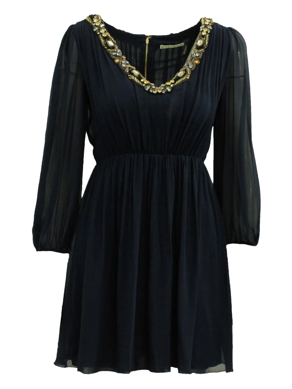 alice + olivia crystal-embellished mini dress | Blue | Image 1