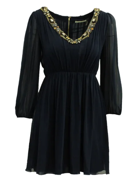 alice + olivia crystal-embellished mini dress