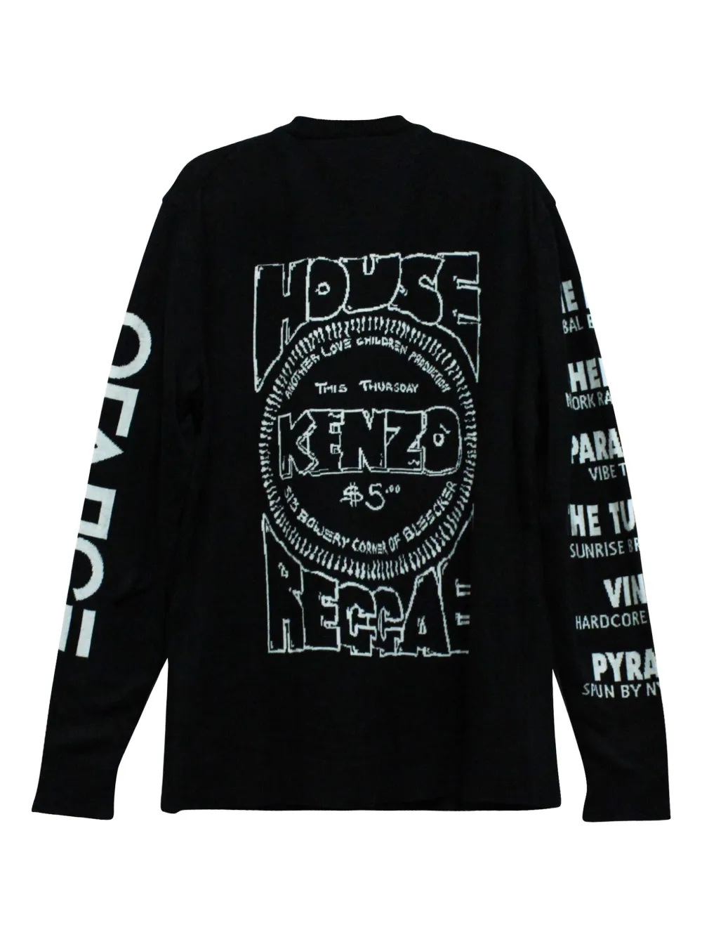 Kenzo Pre-Owned cárdigan con eslogan estampado en colaboración con House Reggae | Image 2