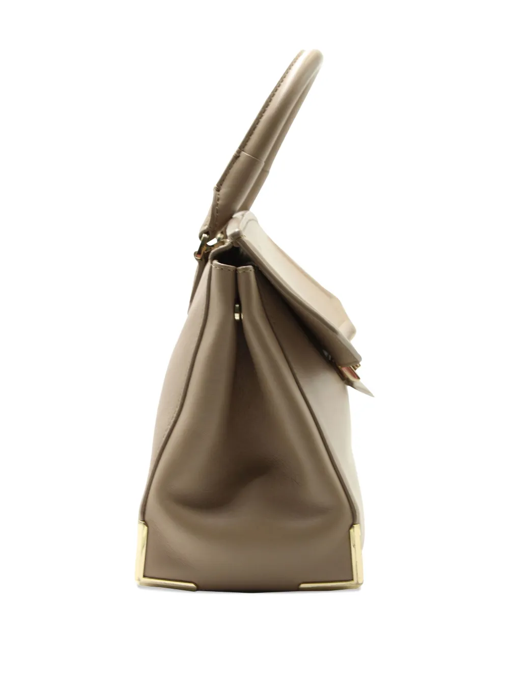 Pre-owned Alexander Wang Marion Skeletal Leather Handbag In Neutral