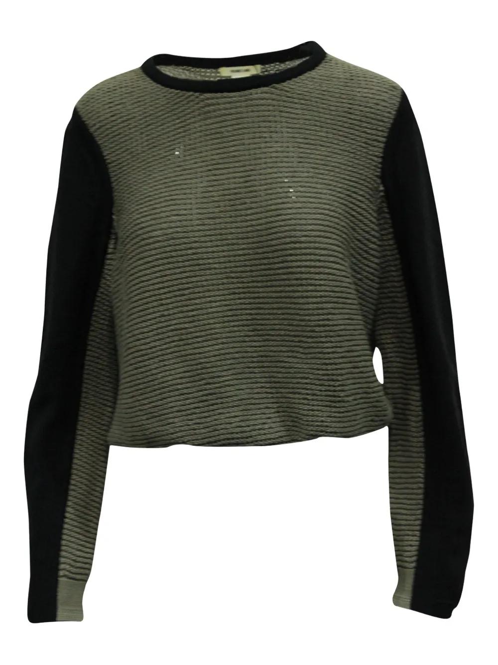 Pre-owned Helmut Lang Panelled Cotton Sweater In Gray