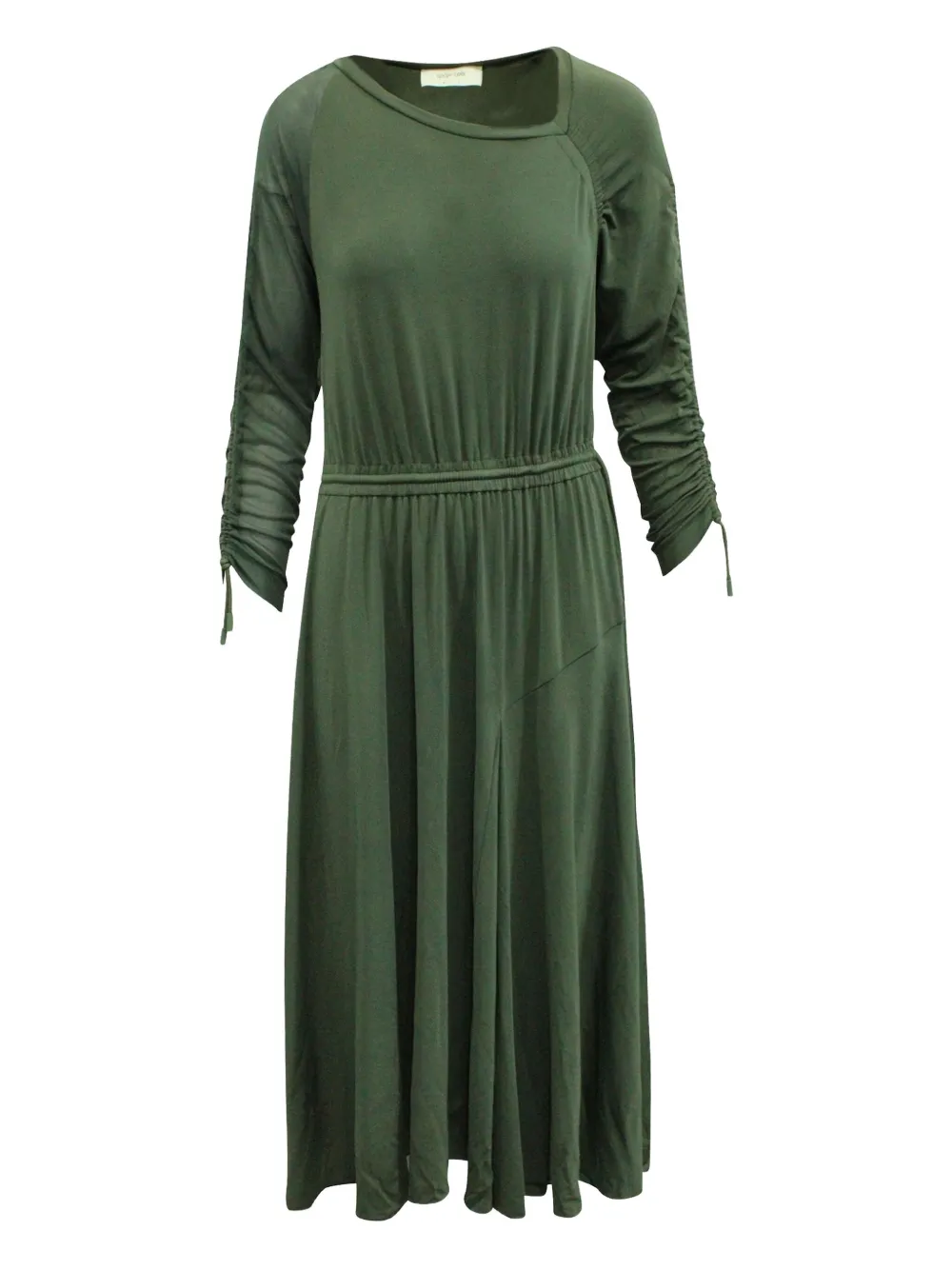 Sportmax Vintage ruched-sleeve midi dress | Green | Image 1