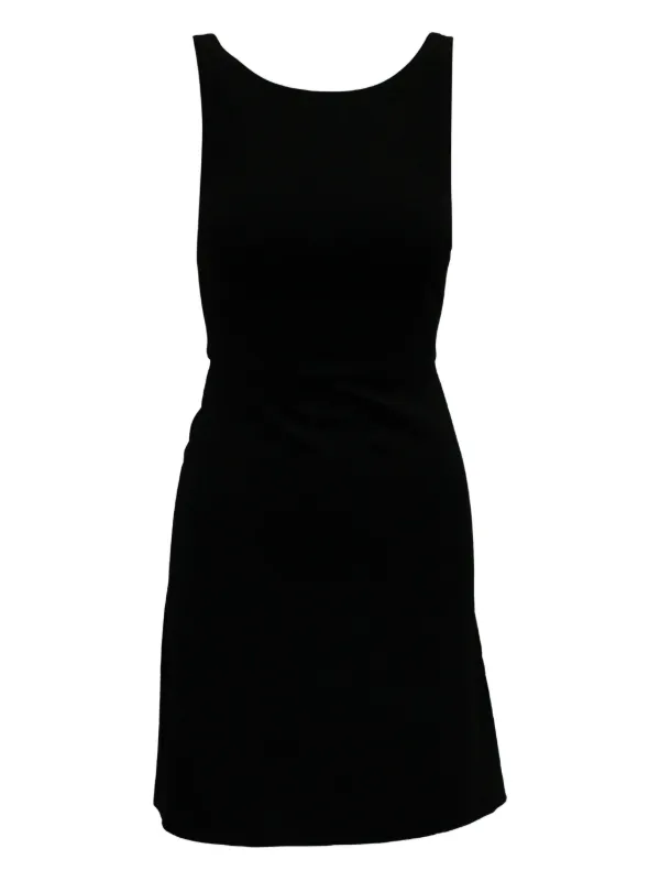 theory black mini dress Theory Women's Short-Sleeved Fitted Dress