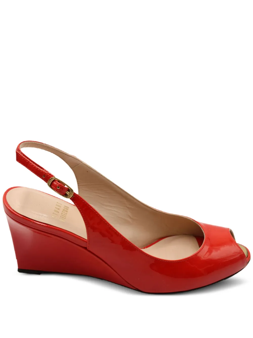 Stuart Weitzman sandales compensées à bride arrière | rouge | Image 1