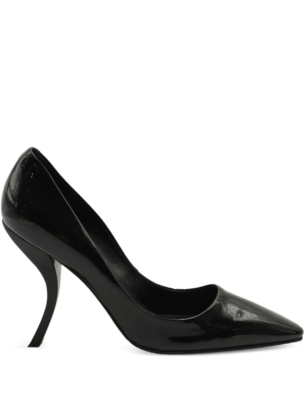 Roger Vivier Vintage patent-leather curved-heel pumps | Black | Image 1