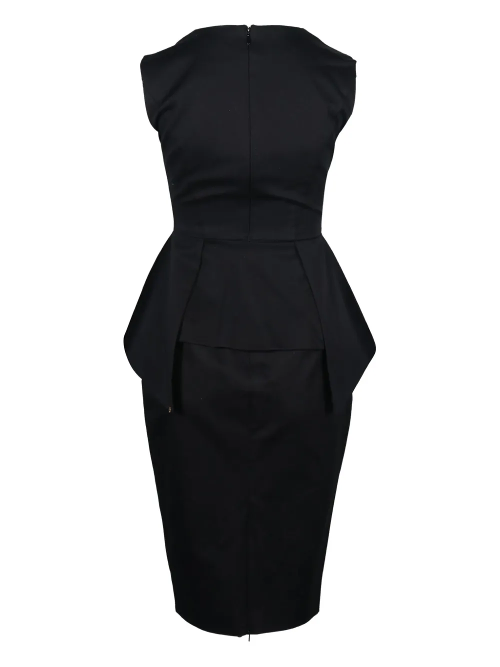 Sportmax Vintage peplum pencil dress - Zwart