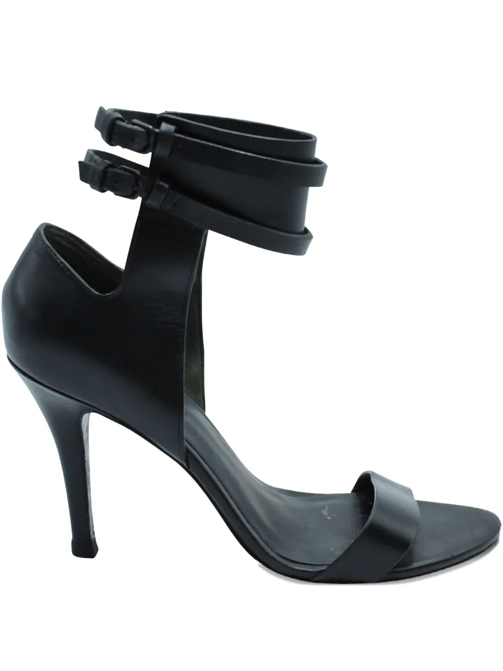 Pre-owned Alexander Wang Ankle-strap Heeled Sandals In Black