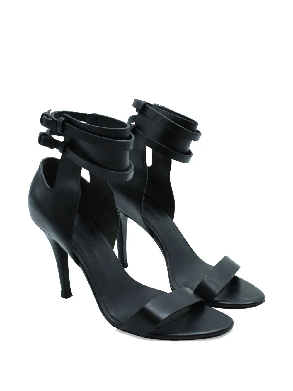 Pre-owned Alexander Wang Ankle-strap Heeled Sandals In Black