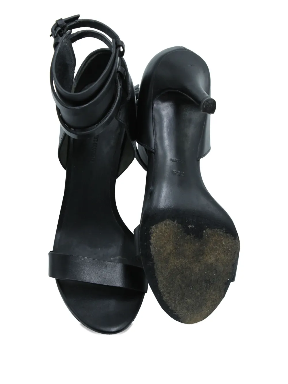 Pre-owned Alexander Wang Ankle-strap Heeled Sandals In Black