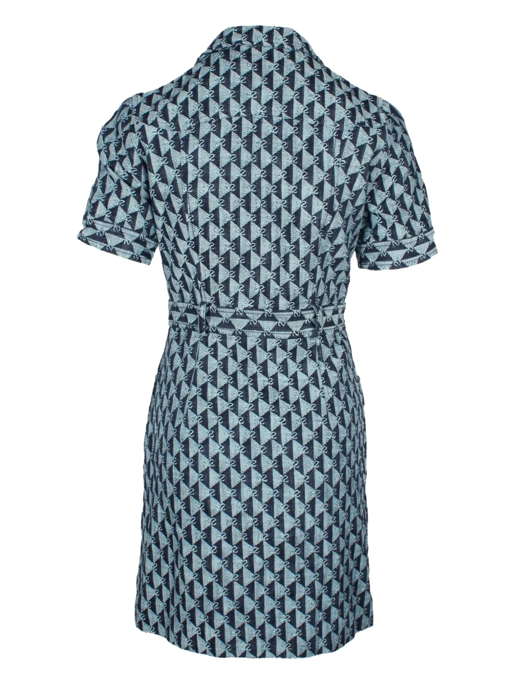 SANDRO monogram-print short-sleeve dress | Image 2