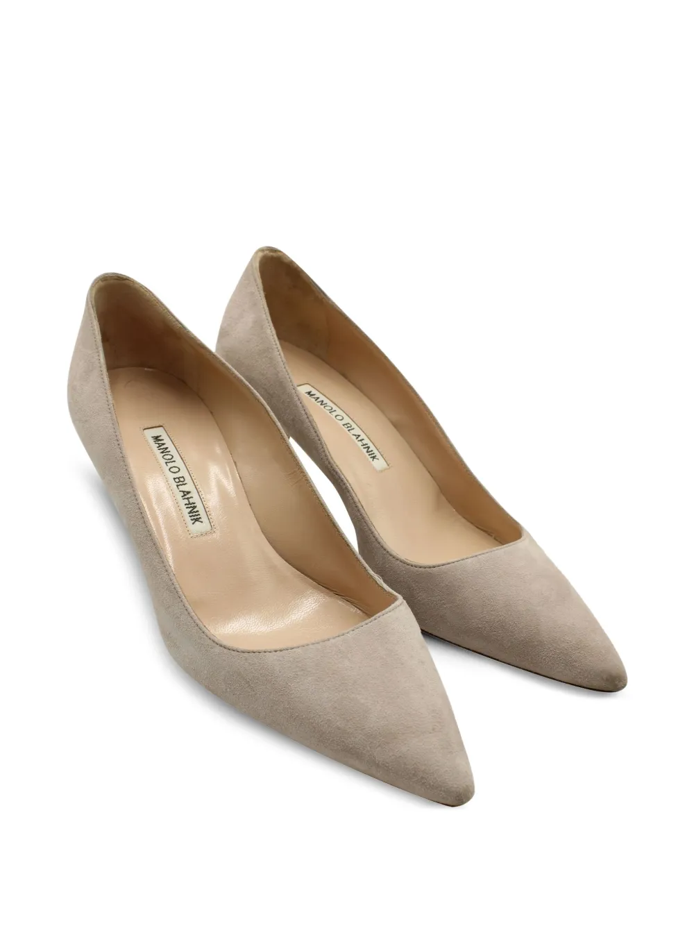 Manolo Blahnik point-toe kitten-heel pumps | Image 2