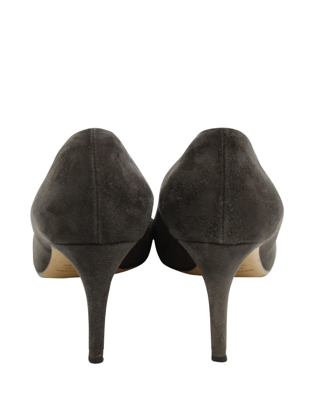 Pre-owned Isabel Marant Vintage Pointed-toe Suede Pumps In Gray