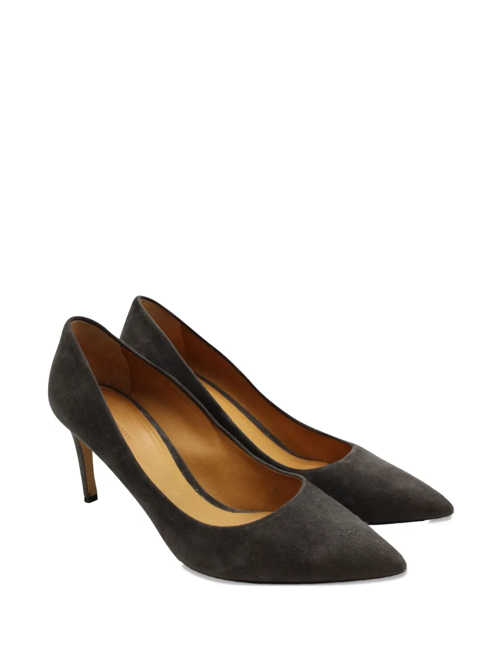 Isabel Marant Vintage pointed-toe suede pumps - Grijs