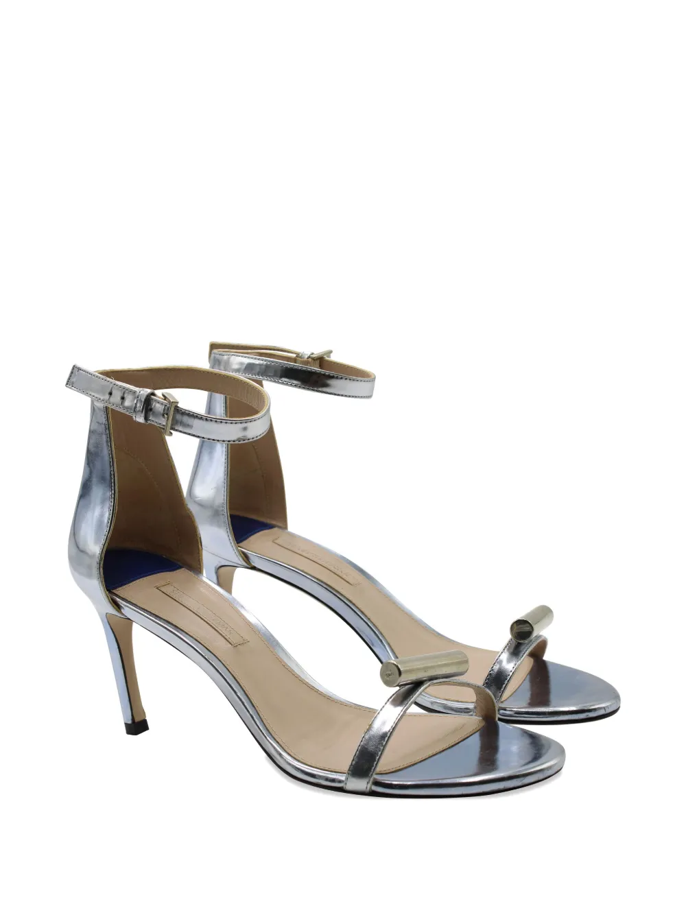 Stuart Weitzman Sandalen met metallic afwerking - Zilver