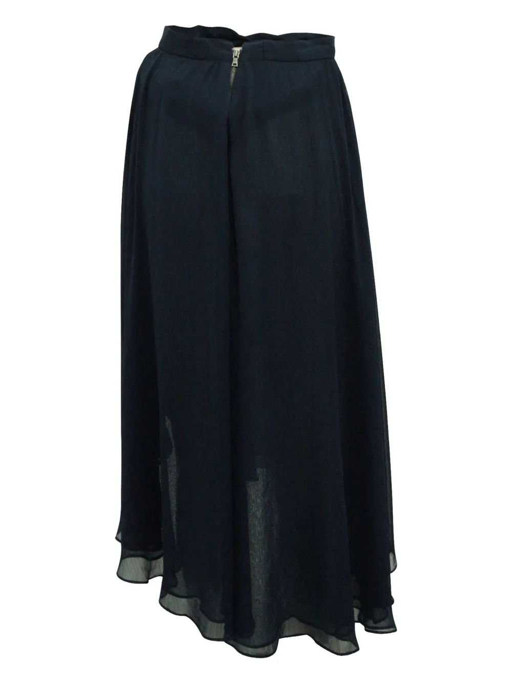 Pre-owned Alice And Olivia Layered Asymmetric Skirt In Blue
