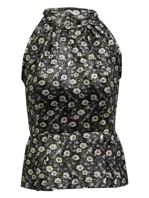 Prada Pre-Owned floral-print halterneck blouse 