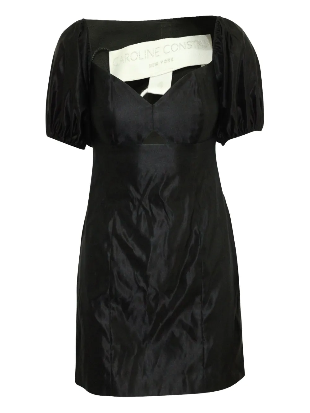 Caroline Constas puff-sleeve cut-out dress | Black | Image 1