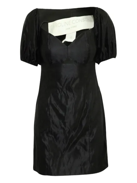 Caroline Constas puff-sleeve cut-out dress