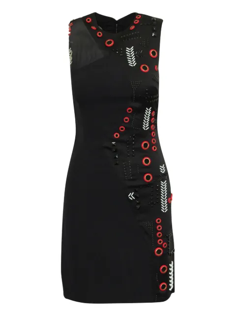 Versace Pre-Owned robe sans manches à ornements de perles