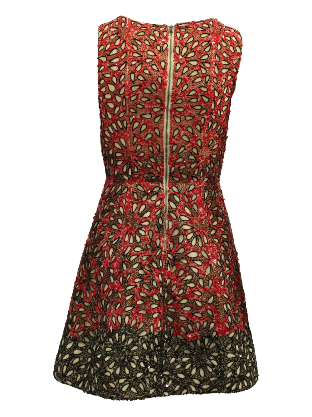 Alice + olivia laser-cut sequin mini dress - Rood