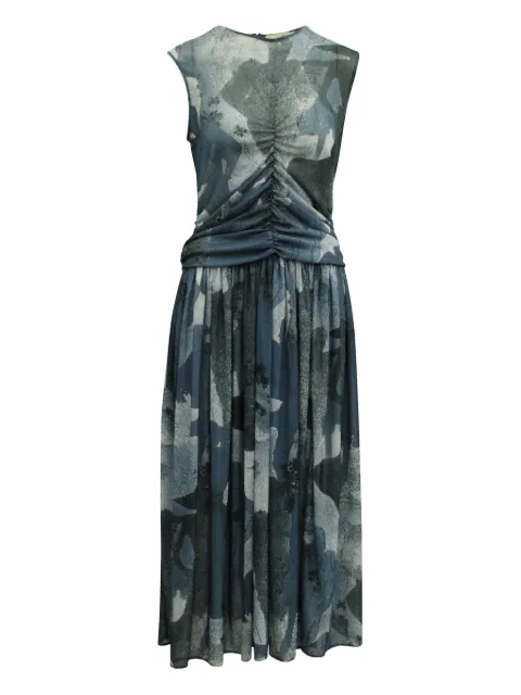 Victoria Beckham ruched-bodice midi dress