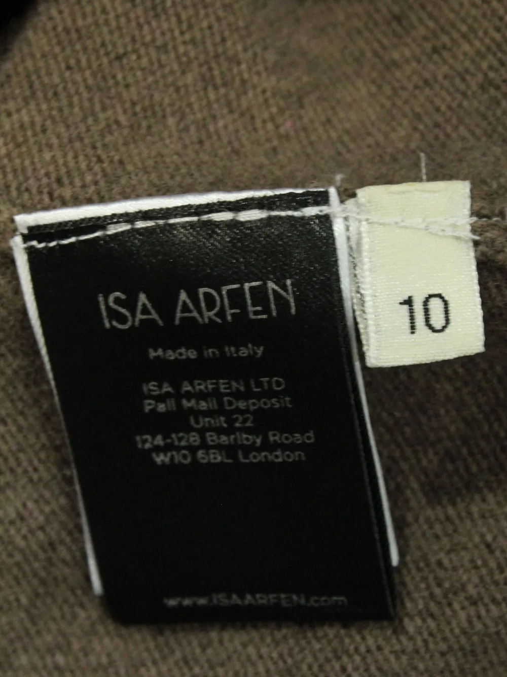 Pre-owned Isa Arfen Tie-knot Wool Sweater In Green
