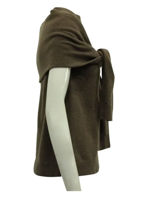 Isa Arfen tie-knot wool sweater