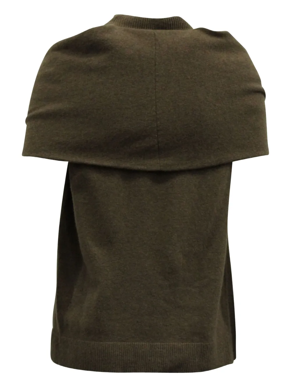 Pre-owned Isa Arfen Tie-knot Wool Sweater In Green