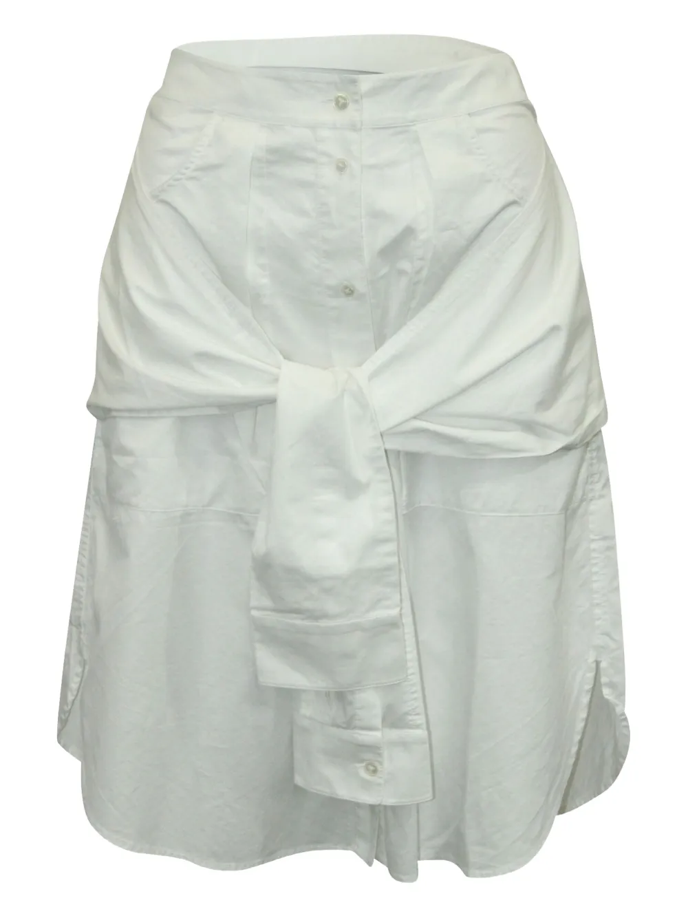 Alexander Wang shirt-sleeve tie skirt | White | Image 1