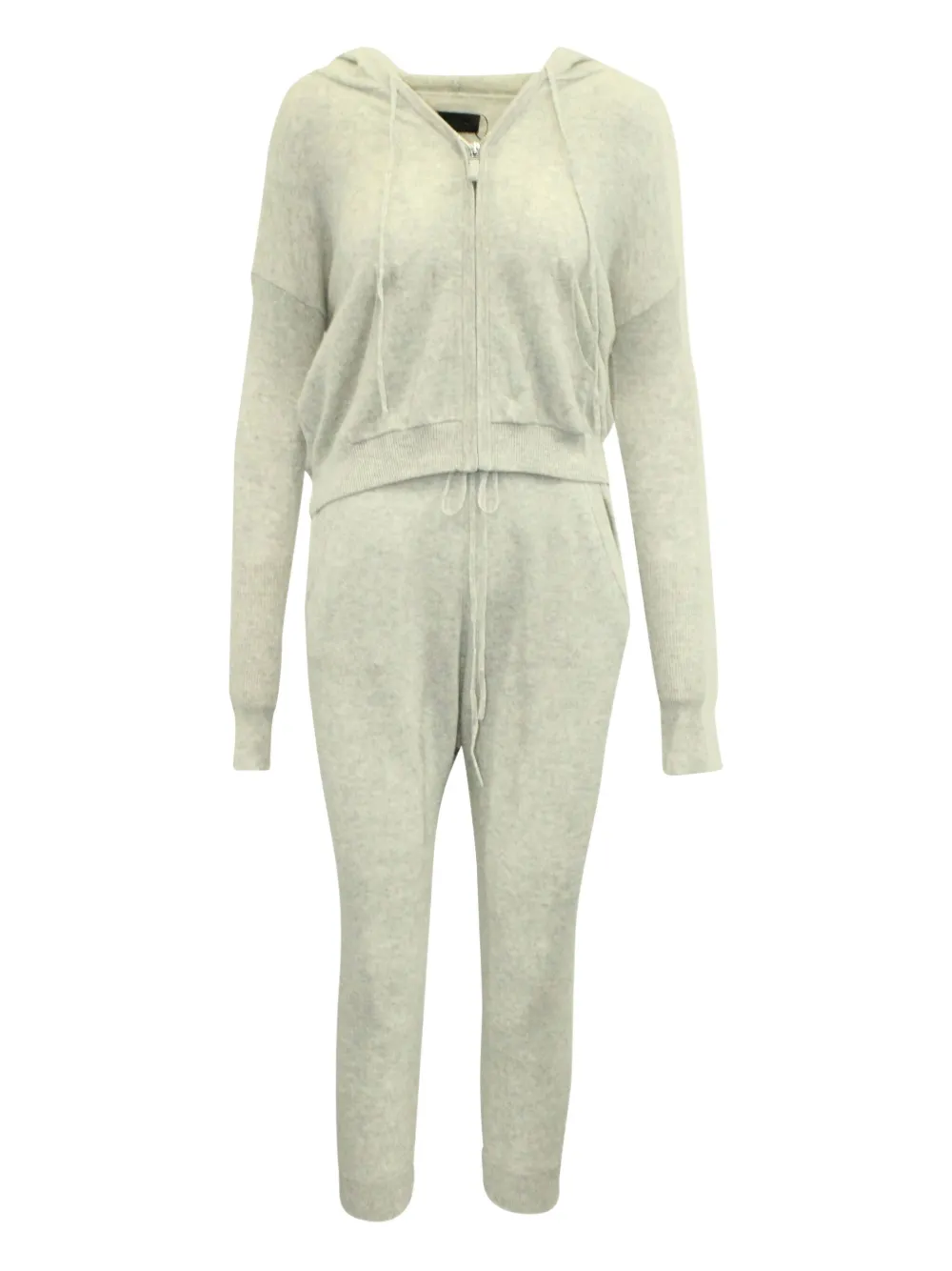 Nili Lotan zip-up hooded tracksuit set | Neutrals | Image 1