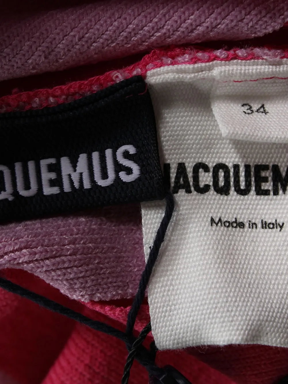 Pre-owned Jacquemus Patchwork Ribbed T-shirt In Pink
