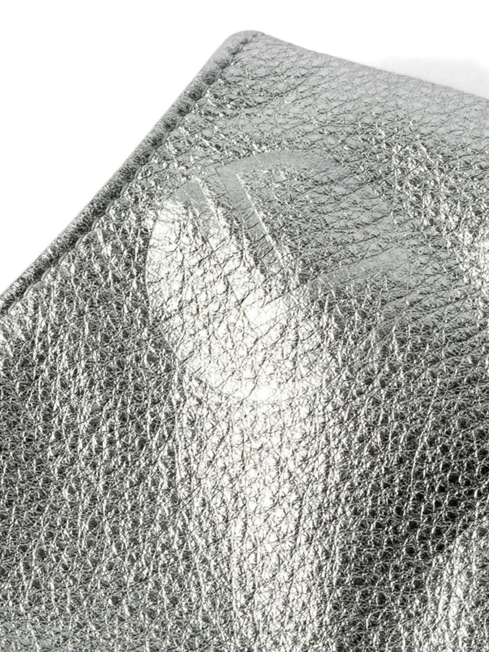 Mary Smallwood Knotted Leather Clutch In Silver